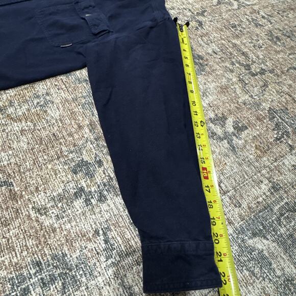 Legendary Whitetails Shirt Mens Large Blue Buck Camp Flannel Button Up Hunt Camp - Picture 5 of 12